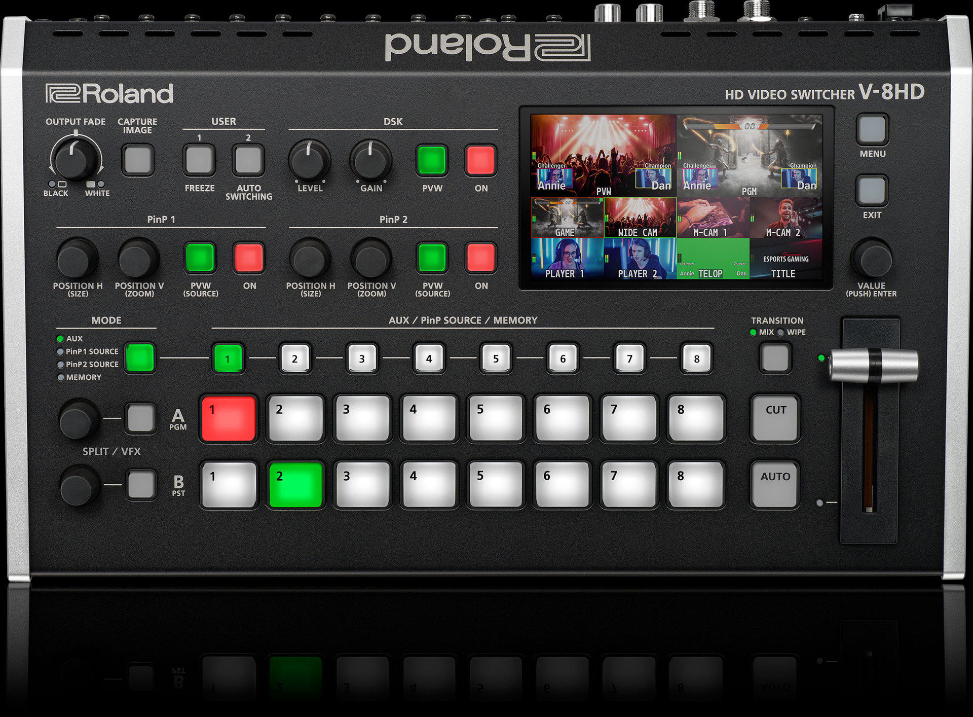 罗兰V8HD Roland V-8HD 八路高清HDMI视频切换台导播台网络直播台