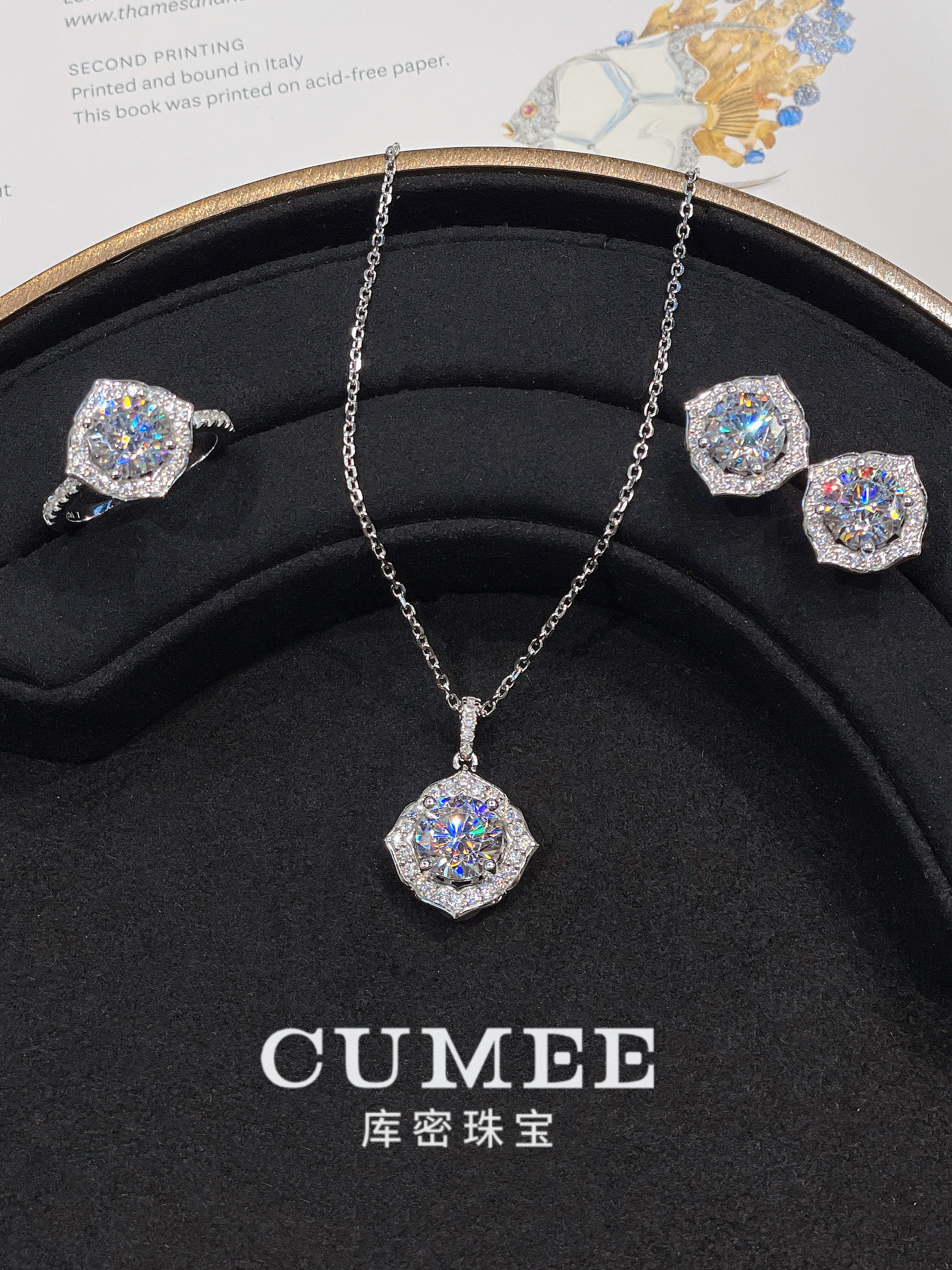 新款夏日经典百搭白色D色满火彩高碳钻首饰套装.925银银镀金,饰品/流行首饰/时尚饰品新,戒指/指环,淘宝优惠券,粉丝福利购,淘宝优惠卷