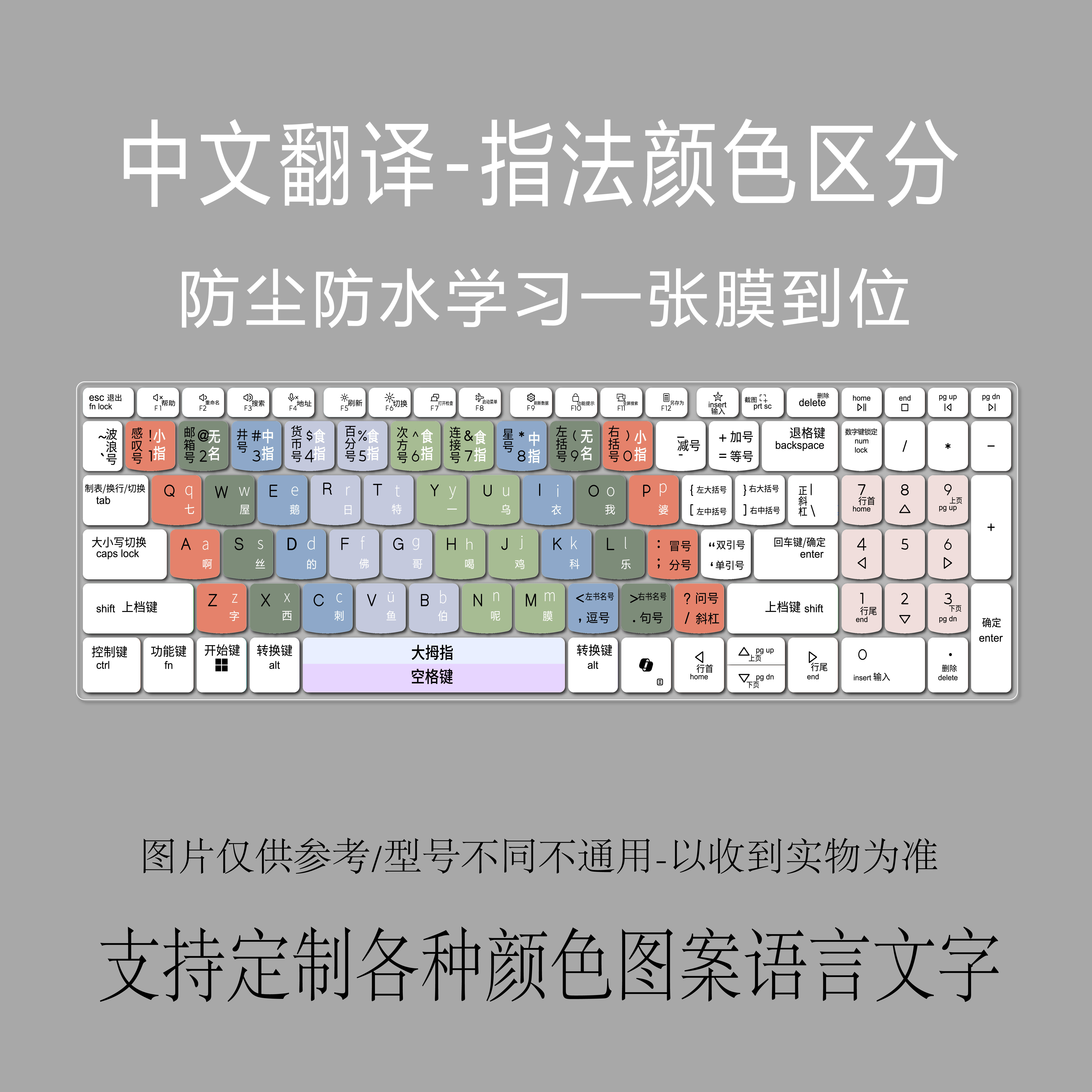 适用联想笔记本电脑小新16SE键盘膜pro 2026初学中文汉字拼音翻译
