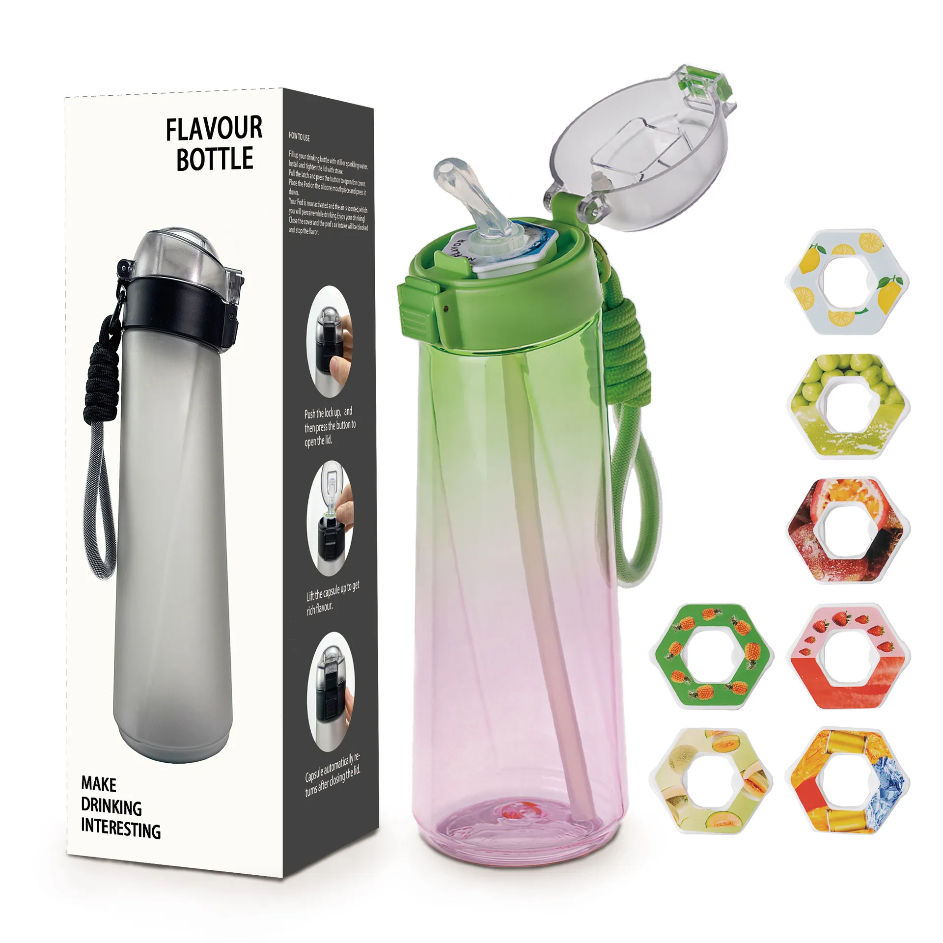 好质量0糖0卡香味杯玩味环850mltritan材质水瓶运动水杯喝水神器,餐饮具,吸管杯,淘宝优惠券,粉丝福利购,淘宝优惠卷