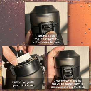 0卡0糖杯盖配件香味杯玩味杯果味香味环tritan塑料香味杯盖子