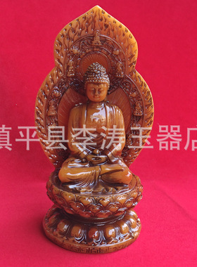 批发仿 寿山石观音摆件 树脂佛像观音供奉家居办公摆件工艺品