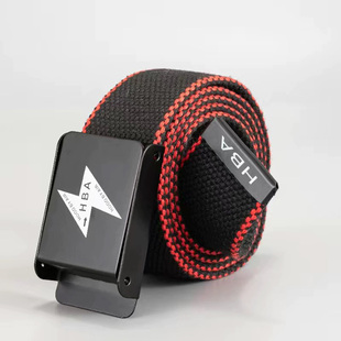 复古风帅 潮流学生皮带男潮年轻人帆布布料美式 美式 hiphop腰带男款