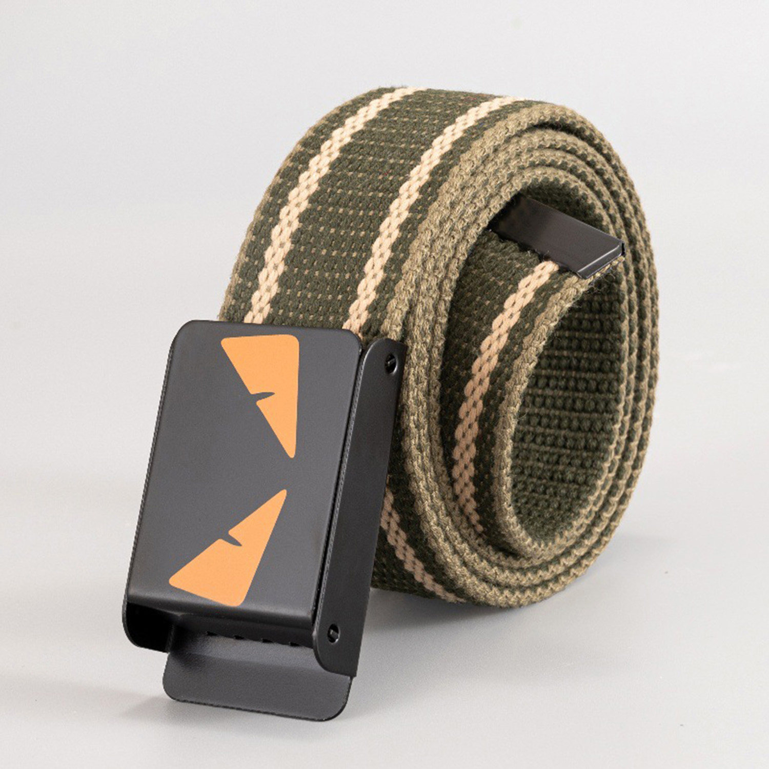 韩版皮带男士自动扣潮流字母腰带男生帆布腰带潮流学生青少年皮带