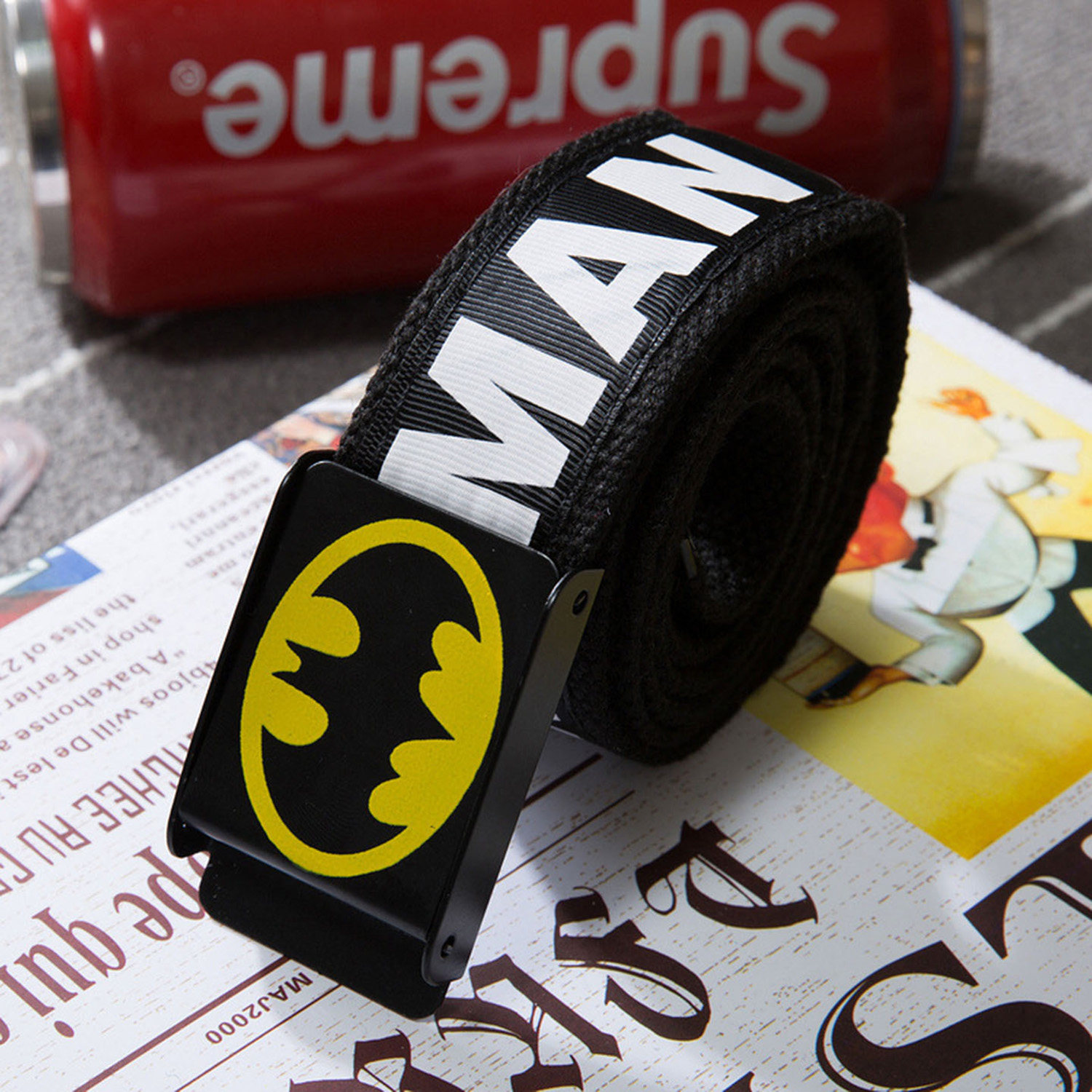 中学生皮带男青少年百搭帆布大童男孩子潮流炫酷军训帆布休闲腰带