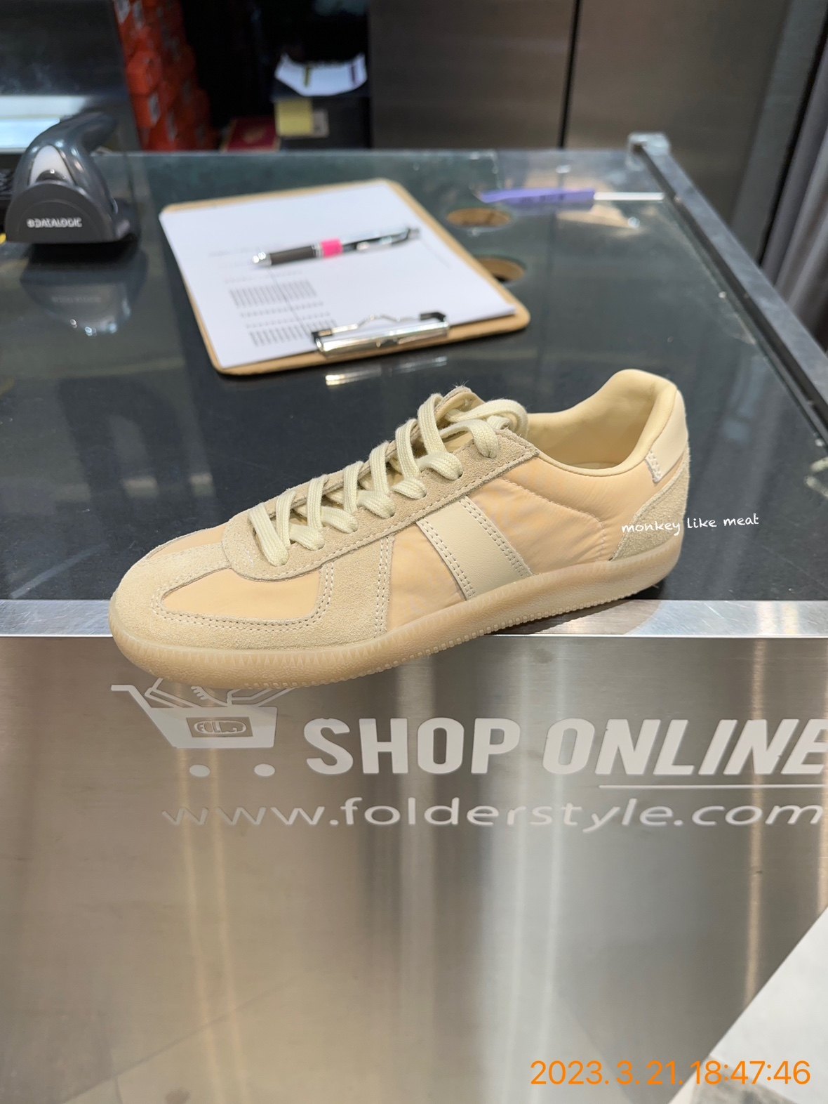 韩国直邮代购 classico 德训鞋 米色 生胶底 板鞋 复古 百搭 新款