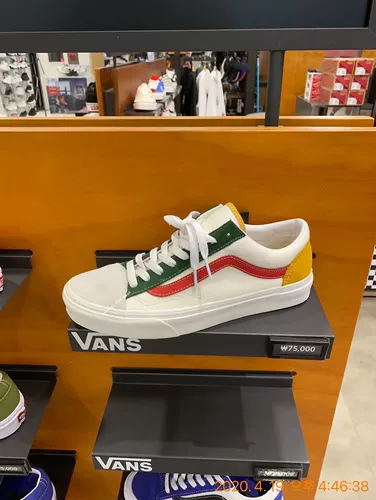 Корейский агент по закупку прямой почтовой почты Vans Style36 Красная, желтая и зеленая одежда