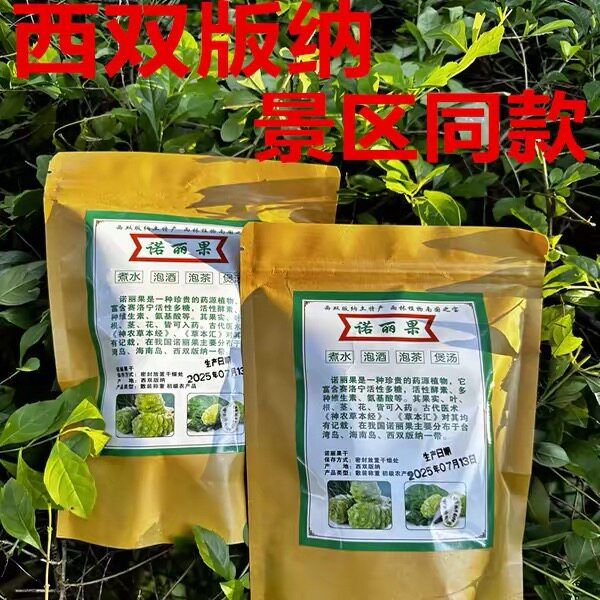 云南诺丽果干片西双版纳特产晒干海巴戟便秘果大解果250克包