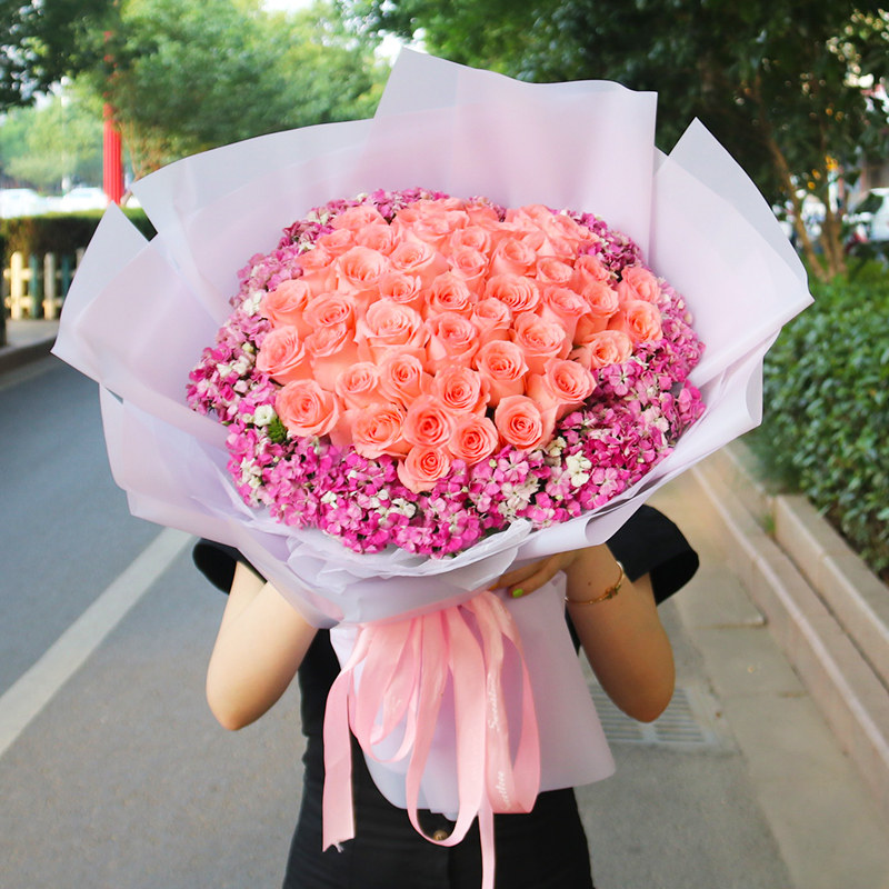嘉兴同城东阳生日红玫瑰花束