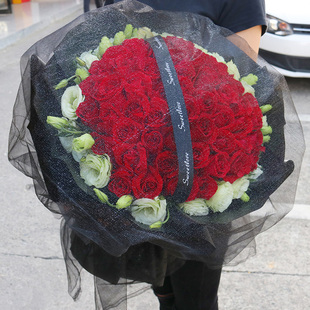 武汉红玫瑰花鲜花速递同城生日礼盒江岸区青山区江汉区汉阳送花店