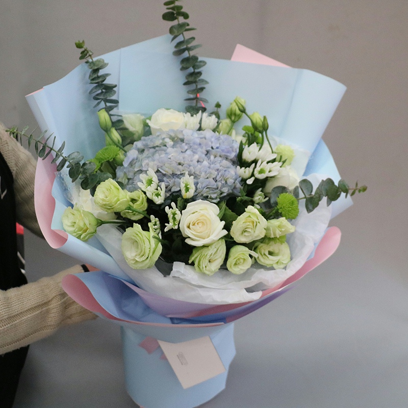 郑州鲜花韩式花束同城速递送花上门花店生日毕业礼物送女友玫瑰花
