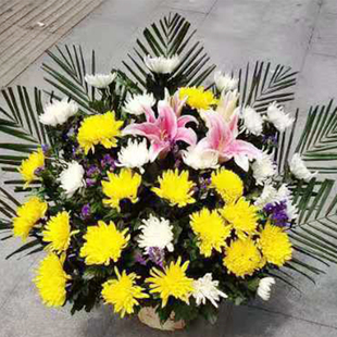 武汉鲜花速递同城清明节菊花花束江岸江汉汉阳冬至扫墓祭奠送花店