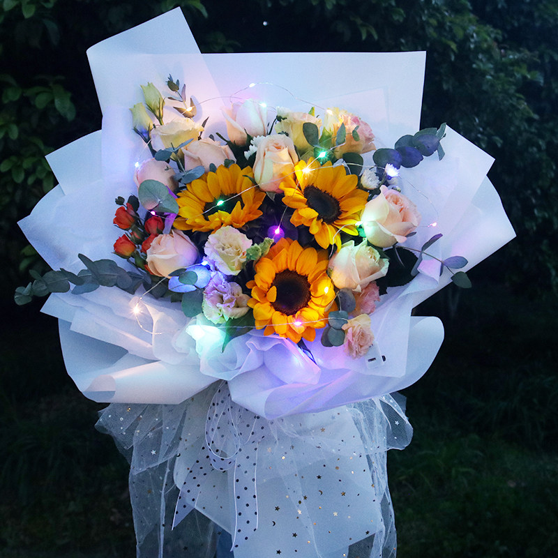 父亲节北京同城速递向日葵鲜花束苏州重庆广州上海南京生日送花店