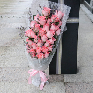 淮北鲜花速递红粉玫瑰生日花束礼盒杜集相山烈山杭州同城送花店