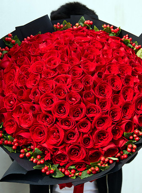 52099朵红玫瑰花束济南鲜花速递同城天津青岛郑州上海北京送花