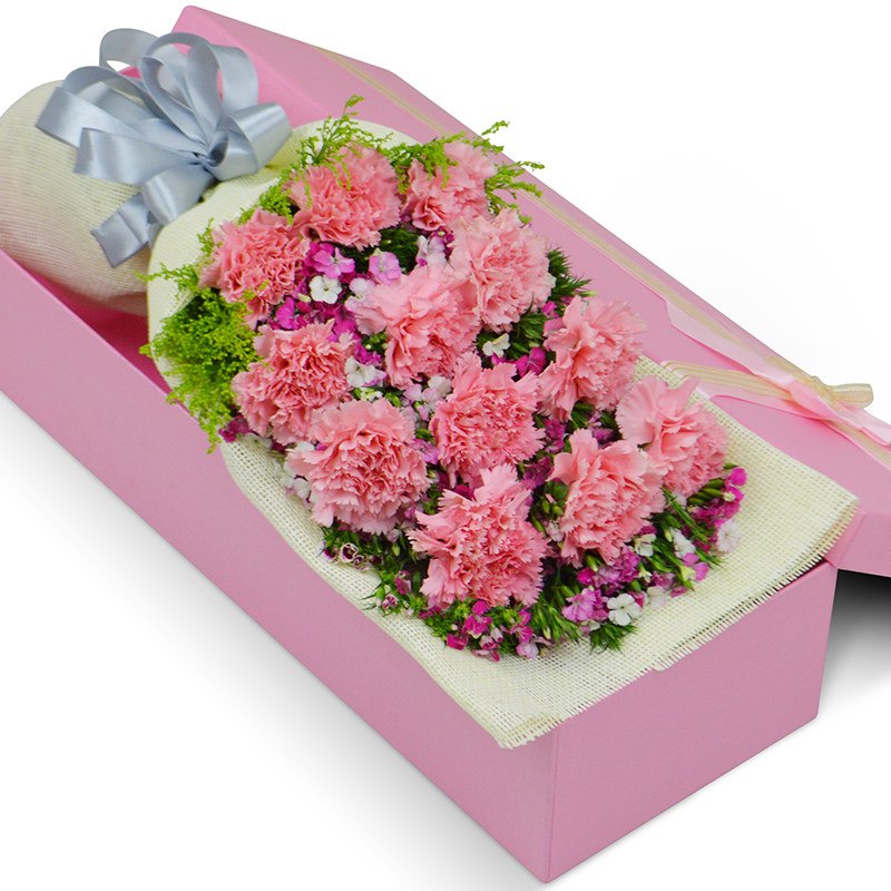 深圳康乃馨同城生日百合花束