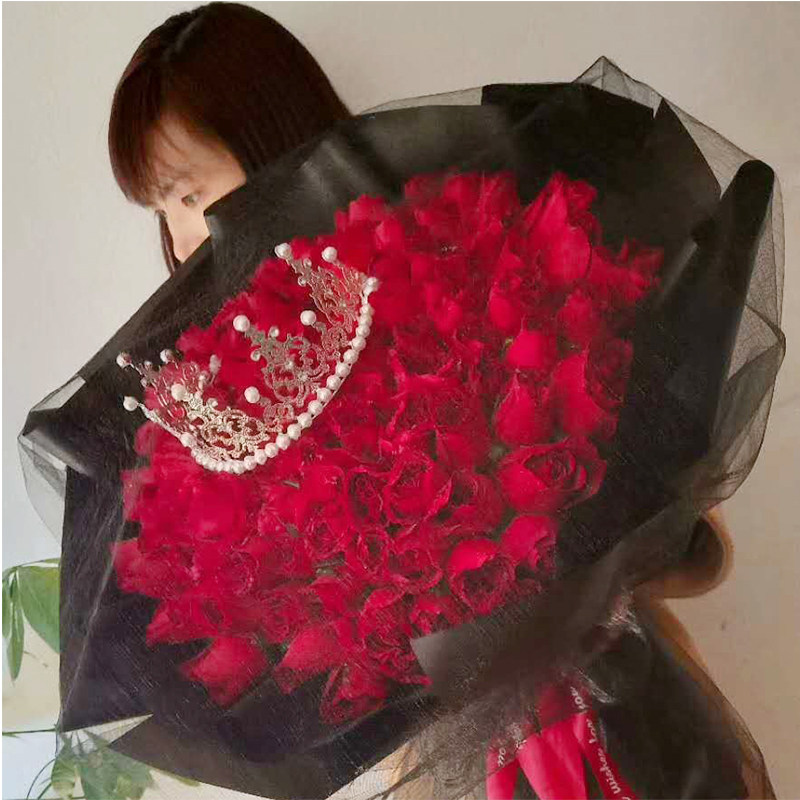 厦门鲜花店速递香槟粉红生日礼物