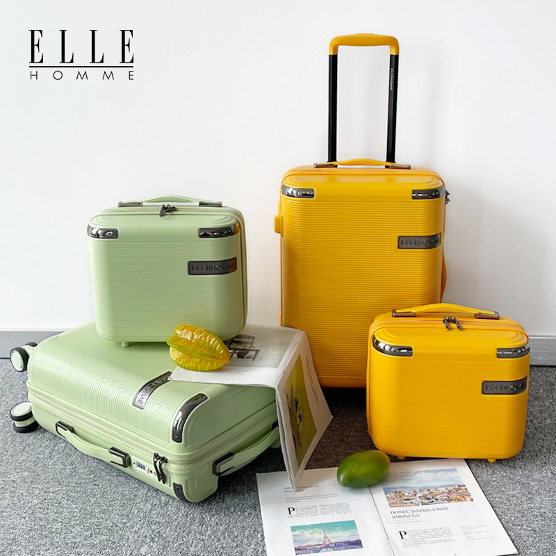 ELLE HOMME 防撞包角拉杆箱TSA密码箱万向轮拉链旅行箱子母箱