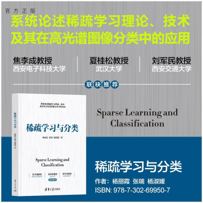 【官方正版新书】 稀疏学习与分类 杨丽霞、张瑞、杨淑媛 清华大学出版社 人工智能，机器学习，稀疏学习