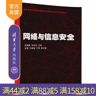 【官方正版】 网络与信息安全 计算机类 特色专业系列 安葳鹏 汤永利 刘琨 闫玺玺 叶青 清华大学出版社