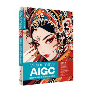 【官方正版新书】 Midjourney版AIGC绘画原理+提示词+关键词+商业创作 贾亦男,宿丹华 清华大学出版社 图像处理软件