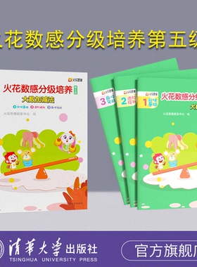 【官方正版新书】 火花数感分级培养第五级：大数加减法 火花思维研发中心 清华大学出版社 儿童数学启蒙 小学入学准备 低段加减法