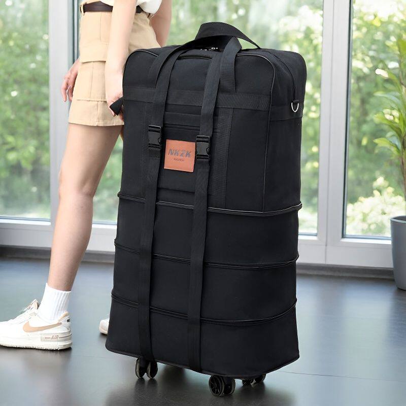 158航空托运万向轮大容量伸缩折叠行李包旅行袋搬家被子收纳打工