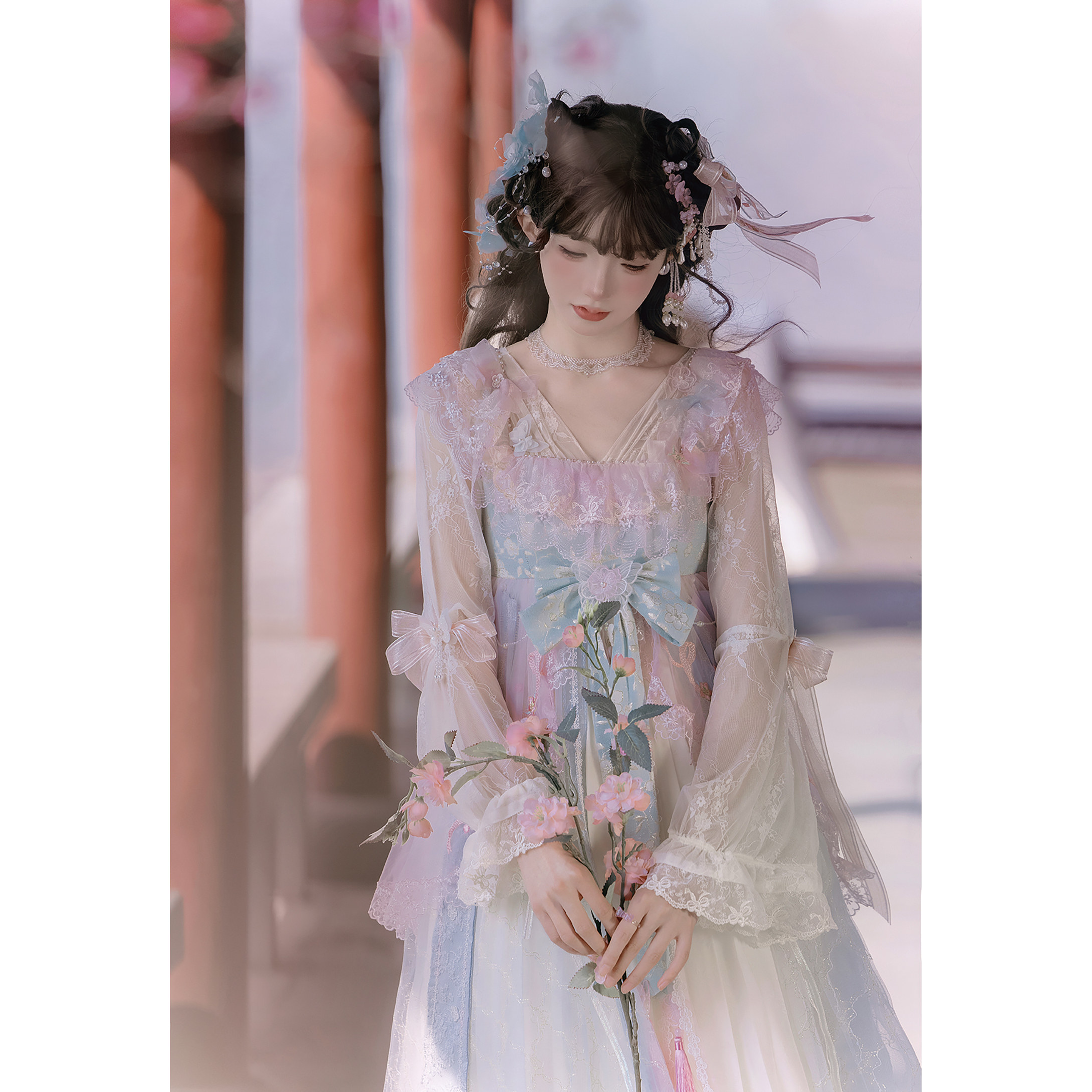 【春桃灼灼】十二花神系列之三月桃花灼灼定金链接-中华风Lolita
