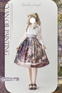 【油画集】准现货-青lo油画系列印花半裙sk