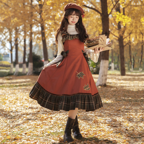 树叶刺绣JSK全款预约链接