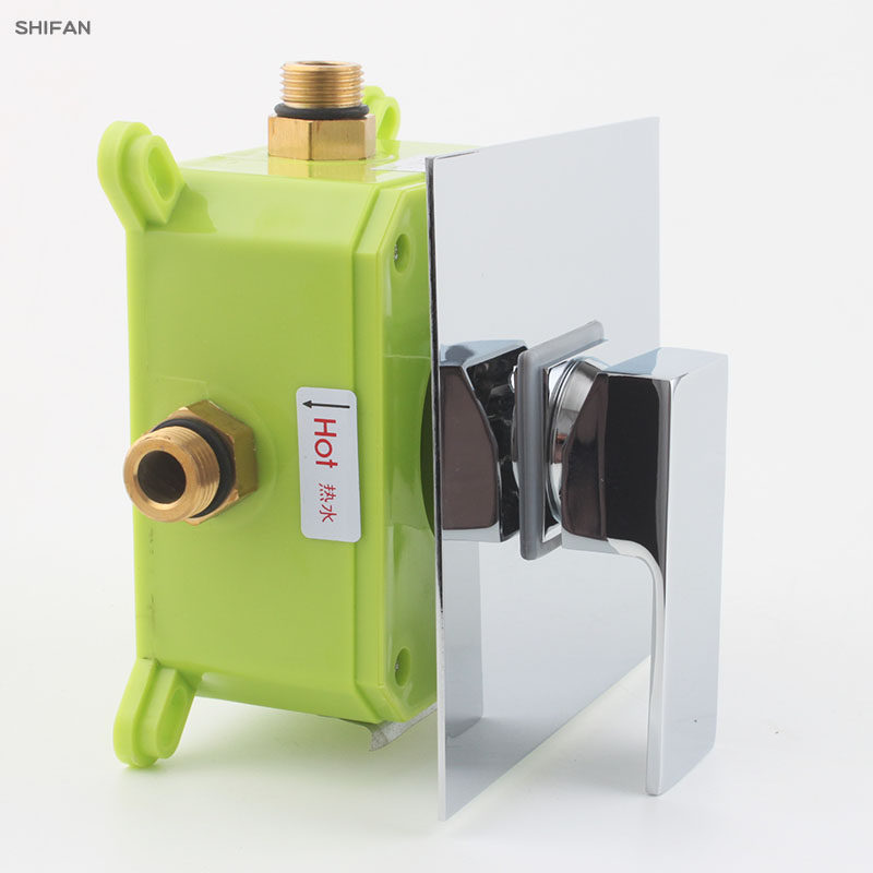 酒店会所暗装全铜预埋盒冷热混水阀  隐藏式预埋淋浴阀门可拆可换