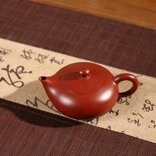 全手工大红袍凤雏壶潮州手拉壶三杯冲茶罐茶壶工夫紫砂泡茶壶朱泥