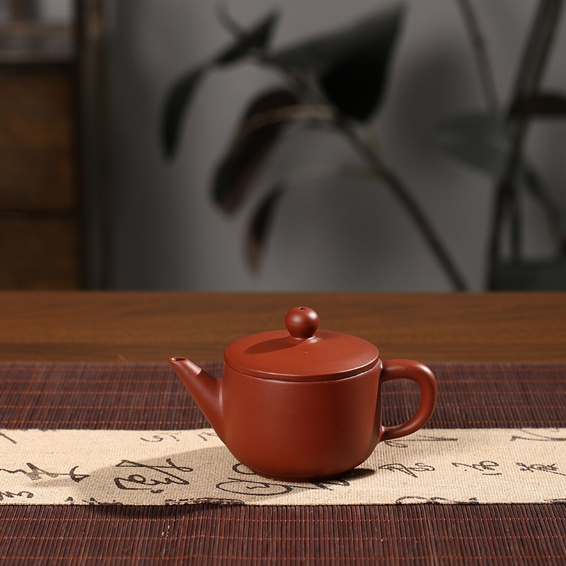 潮州朱泥手拉壶大口汉瓦壶小容量功夫小茶壶紫砂泡茶家用茶壶,餐饮具,茶壶,淘宝优惠券,粉丝福利购,淘宝优惠卷