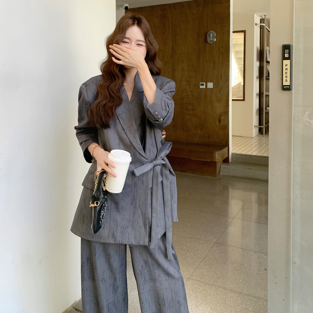 有货2026春季秋季高品质晕染西装套装2815P215控288,女装套装/套裙,2C100