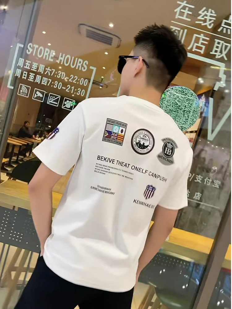夏季新款男士短袖t恤潮牌网红
