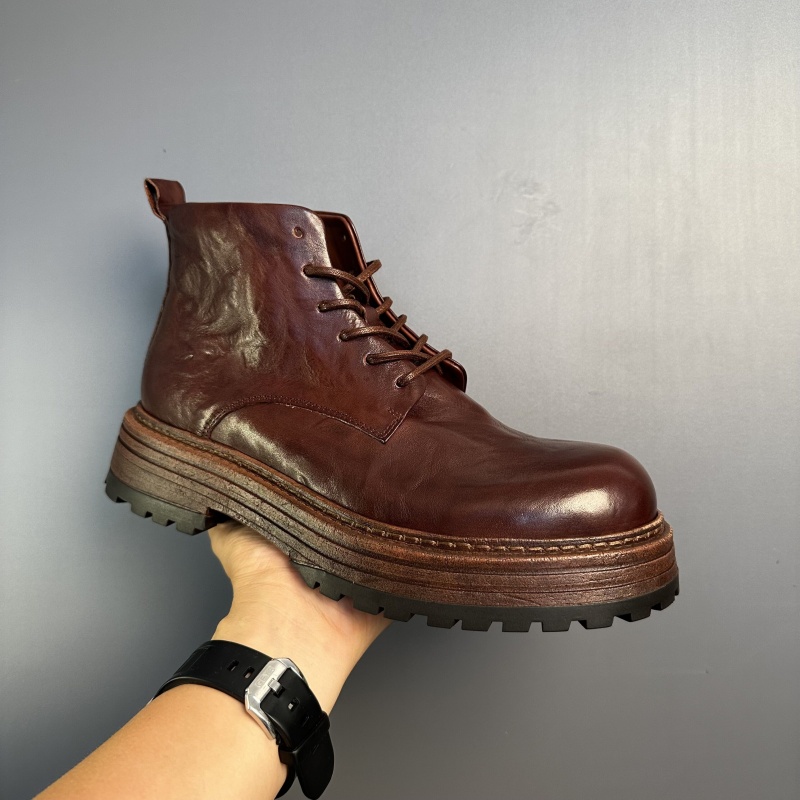 关哥潮鞋冬季水洗马皮复古马丁靴