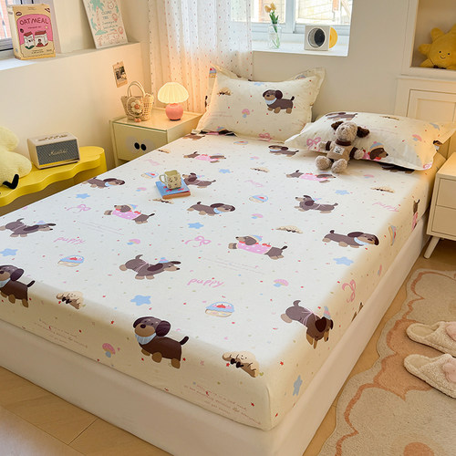 全棉床笠加大榻榻米棕垫床罩