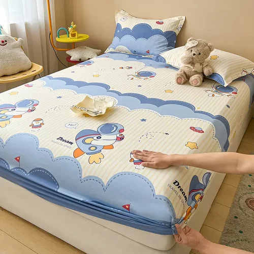 定做学生宿舍纯棉床垫套