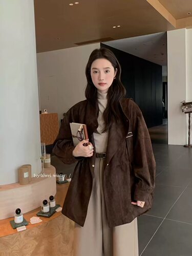 胖mm大码女装早秋新款时尚风衣外套女宽松显瘦时尚外套