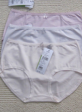 新款 专柜正品 欧林雅竹纤维女士大码中高腰抗菌内裤NVN2215