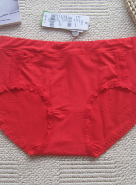 新款 正品 欧林雅竹纤维红色女士内裤 本命年喜庆红NVN5213/5214