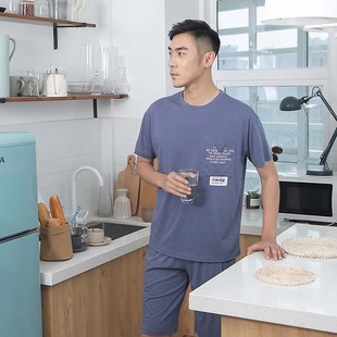 新款 正品欧林雅竹纤维男士睡衣 薄款休闲运动家居服套装 FJT3115