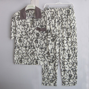 睡衣套装 家居服 高档休闲睡衣FJ089 欧林雅竹纤维男士 正品