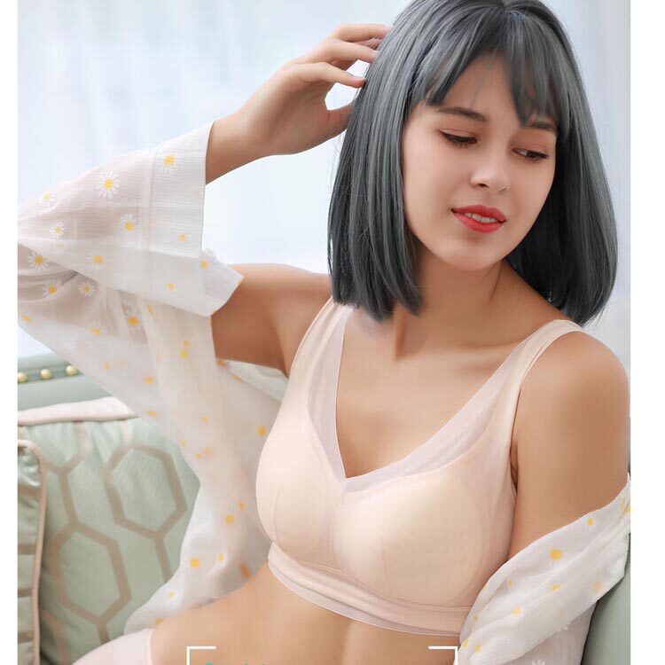 欧林雅竹纤维女士睡眠内衣健身瑜珈 蕾丝无钢圈 运动文胸NWT1231