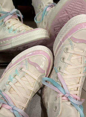 匡威1970s男女高帮趣味冰激凌图案撞色休闲百搭耐磨帆布鞋A10947C