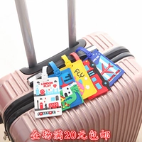 Du lịch nước ngoài du lịch hành lý treo khóa di động treo dây đeo thẻ hành lý thẻ tag bao bì với treo vận chuyển - Phụ kiện hành lý thay tay kéo vali
