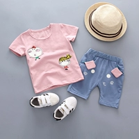 2019 bé gái mới 1 váy hè 0 quần áo bé gái 2 bé gái 3 tuổi bé mặc áo ngắn tay phiên bản Hàn Quốc - Phù hợp với trẻ em đồ bơi trẻ em quần rời
