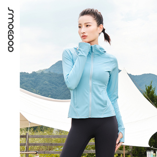 scuba全拉链时尚连帽瑜伽外套女