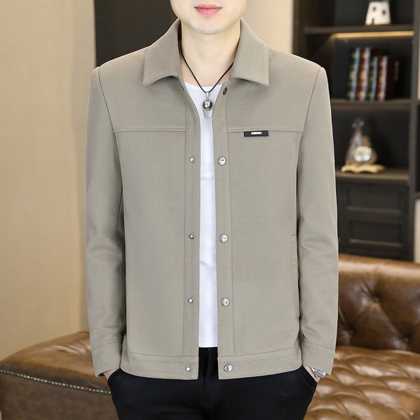 春秋季工装夹克男士休闲时尚简约外套高端2026春装新款男装上衣服