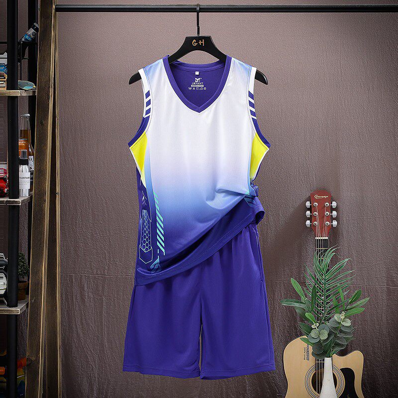篮球服男款冰感速干无袖运动背心男生篮球比赛训练球衣套装2026款
